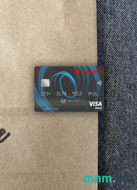 Japan Chiba bank visa obciążyć card wygląd fotograficzny skan PSD + zdjęcie